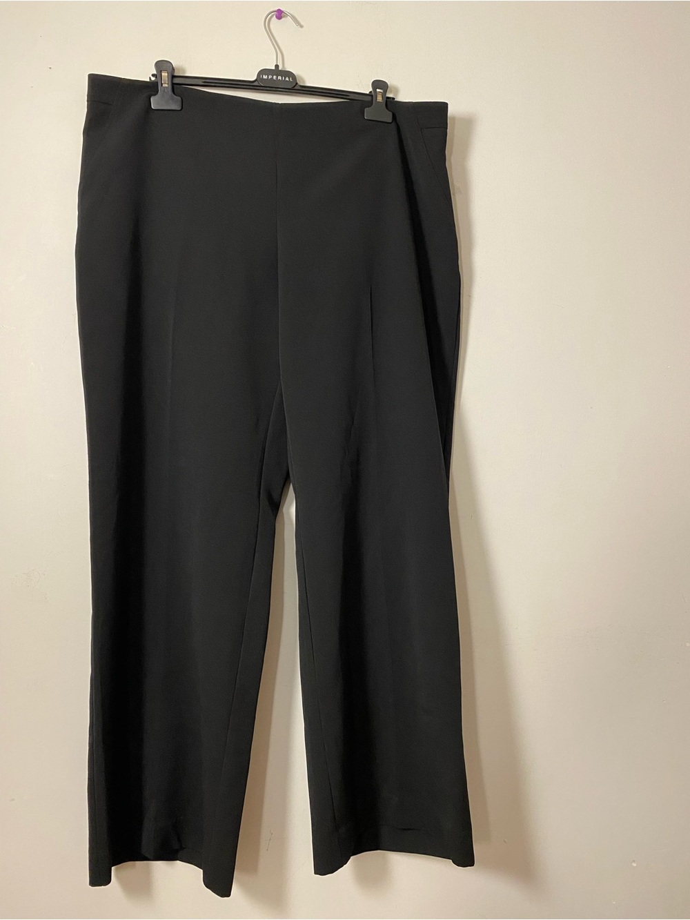 Wide leg Classic Black Dress Pants -
